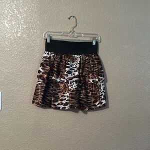 Sensational collection cheetah small puffy skirt